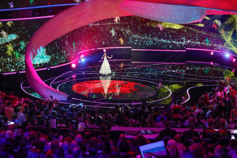 Mariam Mamadashvili of Georgia came out on top with her song Mzeo