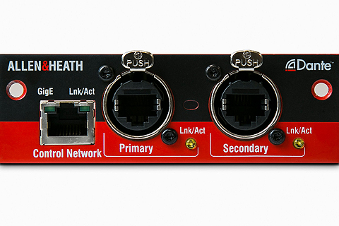 The Allen & Heath Dante networking card