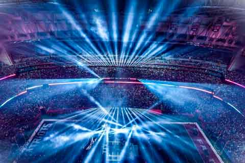 Half time at the Super Bowl LI at Houston’s NRG Stadium