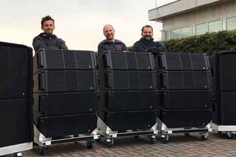 Audioextreme’s Alessandro Rosati, Audiosales’ Stefano Rocchi and Audioextreme’s Giovanni Rosati