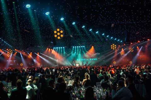 Robe pixelPATT fixtures were seen for the first time in public last night at the 2017 Total Production International Awards (photo: Louise Stickland)