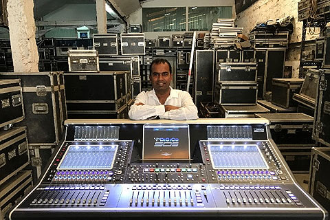Warren D’souza of Sound.com with the new DiGiCo SD5