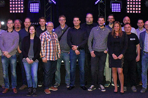 The Elation and LMP Lichttechnik teams