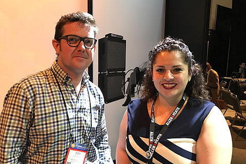 Dom Harter, managing director Martin Audio and Berenice Gutierrez, director Pro Active LATAM