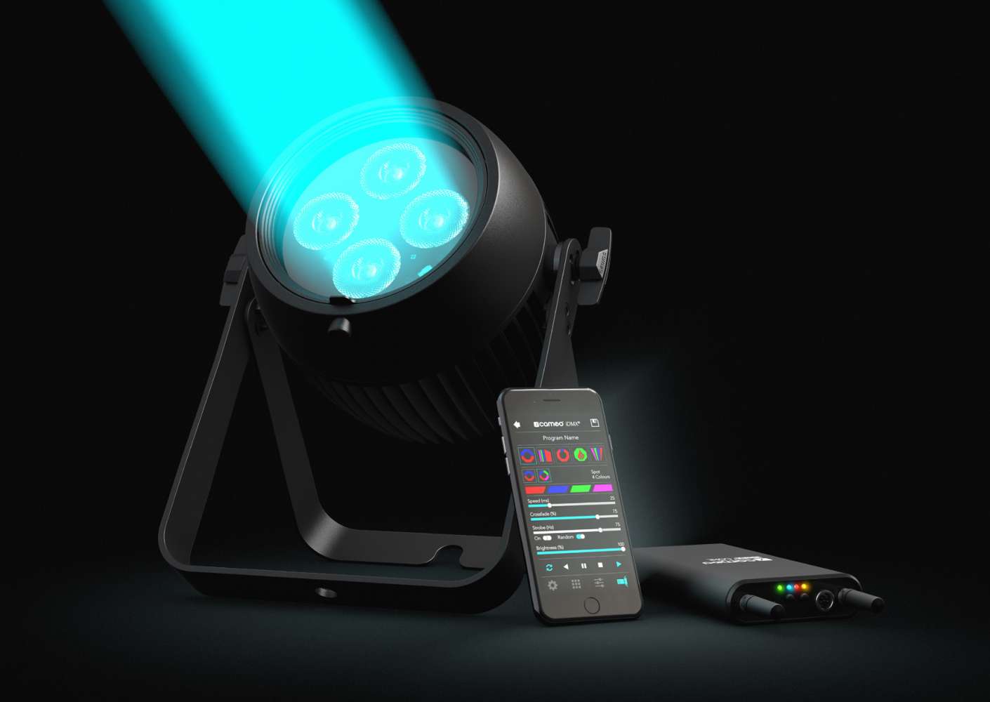 The Zenit B60 battery-operated IP65 LED PAR, from Cameo.