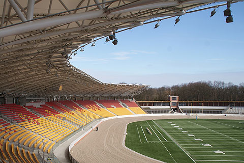 The Olympic Stadium has been sympathetically refurbished and modernised
