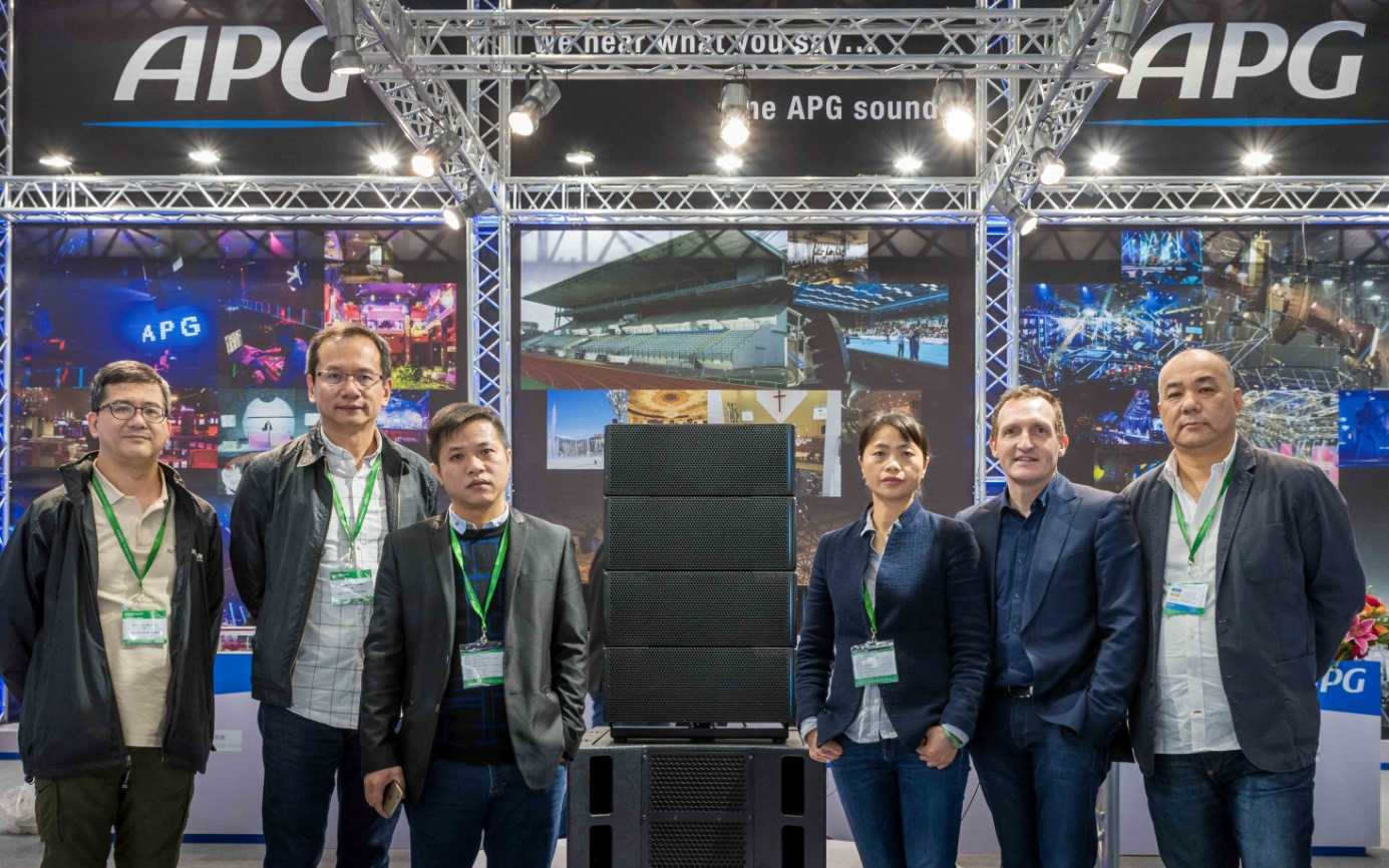 Gregory Dapsanse from APG with TR Audio at PL+S Guangzhou