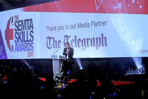 The 2017 SEMTA Awards event was staged in the ballroom of the Hilton Hotel in Park Lane, London