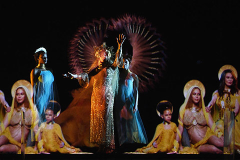 The Grammys were lit up by Beyoncé’s performance