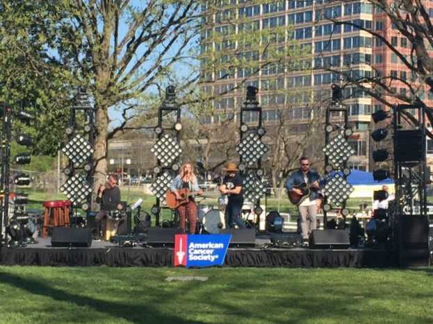 Bandit Lites donated the lighting package at no cost for the outdoor fundraiser