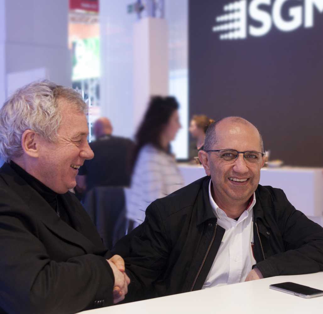 Peter Johansen, CEO of SGM Light and Elie Kheirallah, technical director of Venuetech