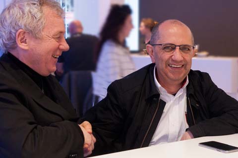 Peter Johansen, CEO of SGM Light and Elie Kheirallah, technical director of Venuetech