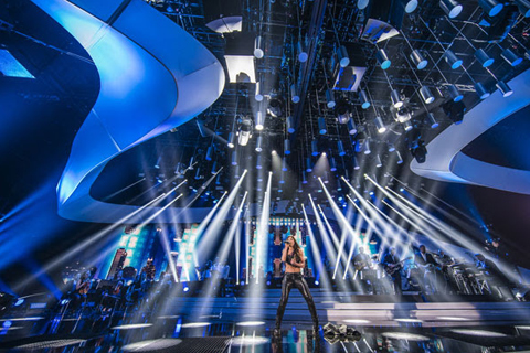 The lighting design for the pop contest came  from the hand of Jerry Appelt (photo: Ralph Larmann)