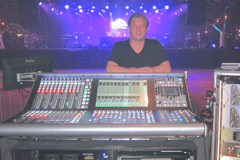 Antony King at front of house for Depeche at Barrowlands Mode