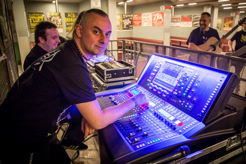 FOH engineer Marcin ‘Marcel’ Płoński (photo: Lukasz Kornafel)