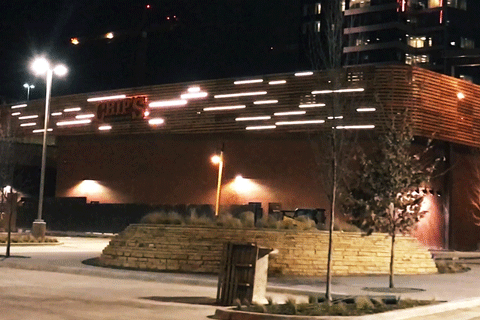 The Boardwalk boasts dramatic decorative lighting featuring nearly 1,000ft of FloppyFlex LED neon