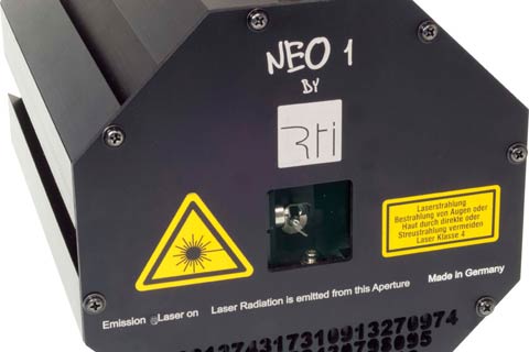 The RTI Neo One is designed as a multi-projector-laser-system: Several units can be attached to each other with a quick-lock system.