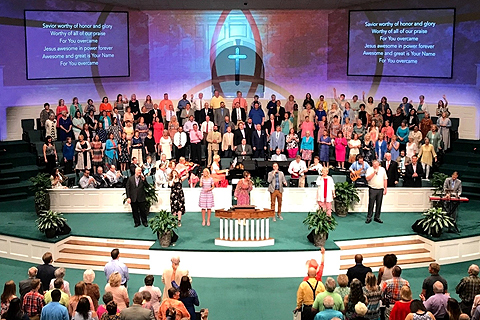 The installation took only five days to complete so no Sunday worship was disrupted.