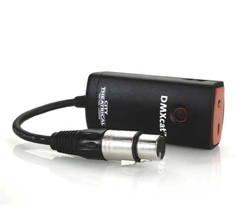 DMXcat Multifunction Test Tool makes it easy for anyone to control, analyse, or test any DMX lighting fixture