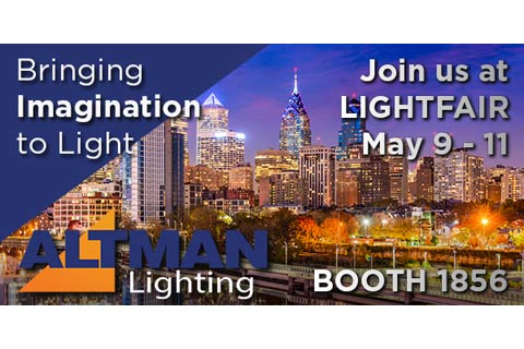 Altman Lighting will feature three new additions to its line of energy-efficient lighting solutions