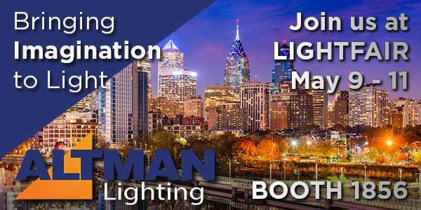 Altman Lighting will feature three new additions to its line of energy-efficient lighting solutions