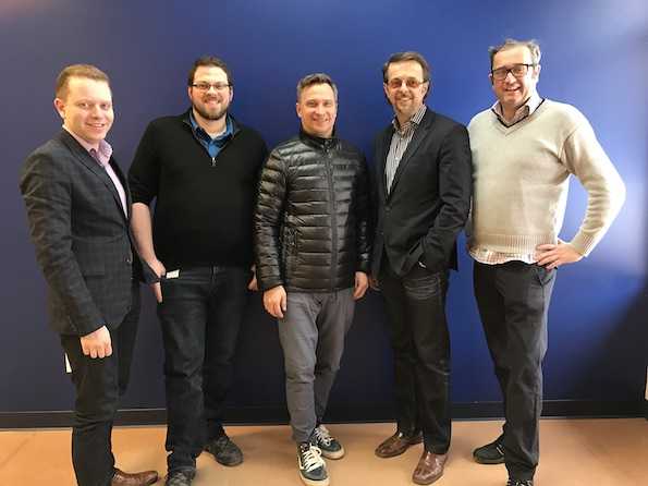 Gabriel Duschinsky (Theatrixx), Philippe Laframboise (Theatrixx), Horst Damoser (AV Stumpfl), Jacques Tessier (Theatrixx) and Helmut Protte (AV Stumpfl)