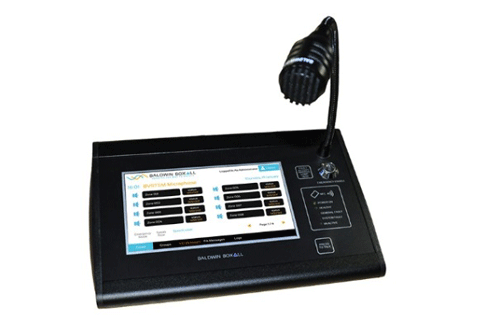 The unit is a fully functioning emergency, voice alarm system microphone