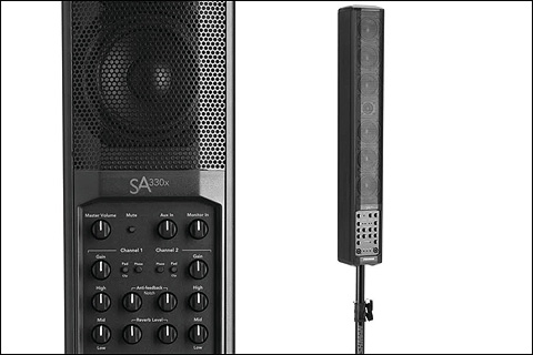 The SA330x will provide enough low end to fill a 150-person room