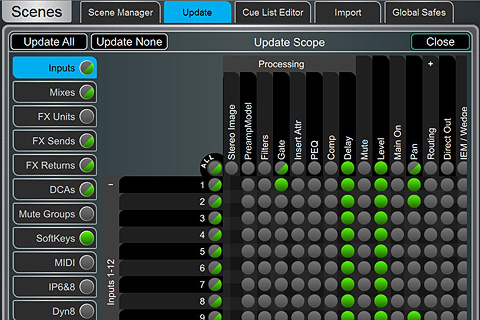 This latest update includes multiple improvements and additions to the scene system