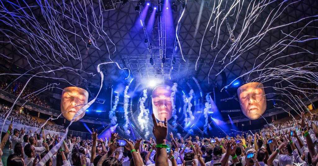 Sensation - The Andes Future Edition electronic festival at Movistar Arena, featuring PR Lighting XR440’s