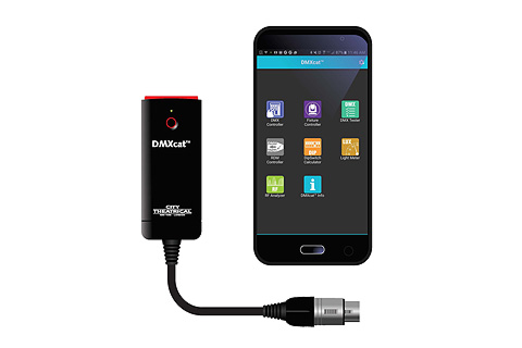 The DMXcat multi-function test tool from City Theatrical