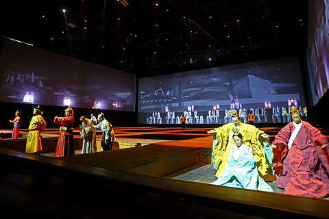 The 90-minute performance guided audience members on a journey through time