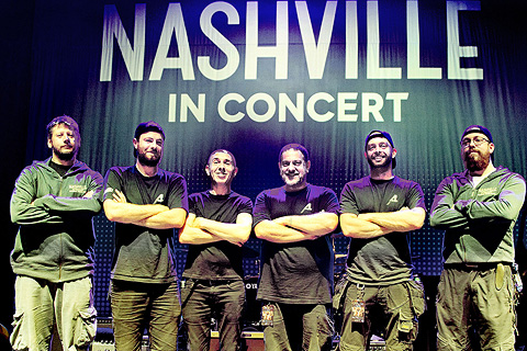 The Adlib touring crew (photo: Shirlaine Forrest)