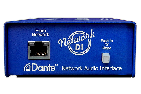 The Network DI digital-to-analogue breakout box utilises the popular Dante network protocol