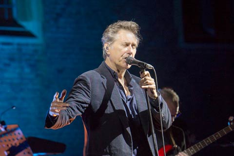 Bryan Ferry uses Audio-Technica AE6100 hypercardioid dynamic microphone on tour
