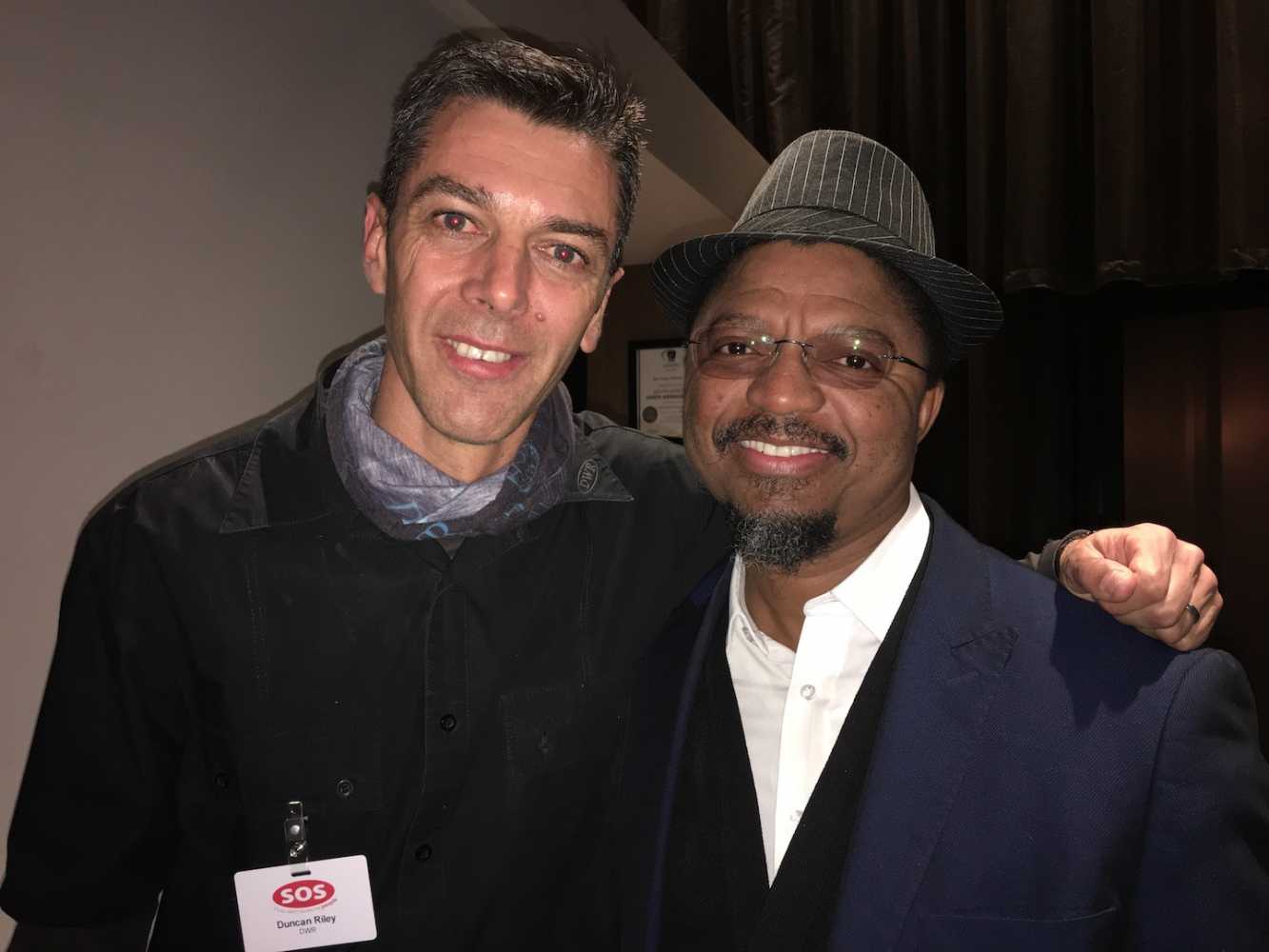 DWR’s Duncan Riley with Dr Victor