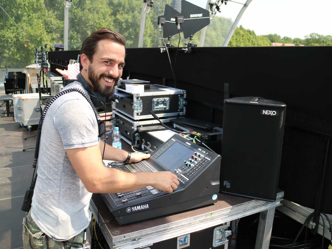 Monitor engineer Till Maskos