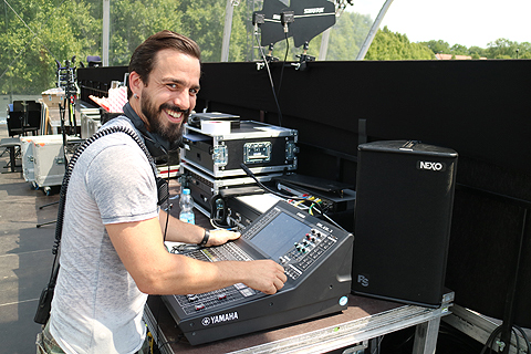 Monitor engineer Till Maskos