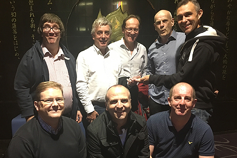 The Rea Sound team, with Martin Audio’s EMEA sales manager, Bradley Watson