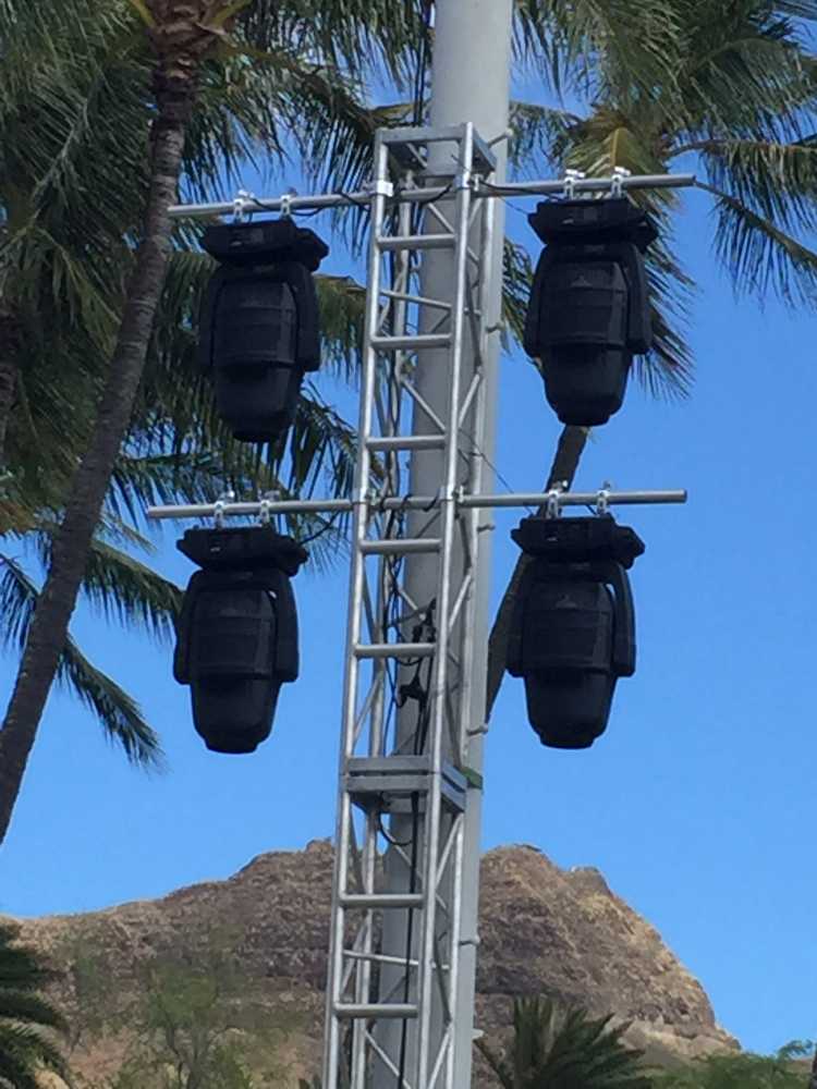 Eggshell’s Proteus Hybrid units made their Hawaiian debut at the Waikiki Shell in Honolulu