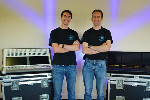 Founder of Illuminate Lighting Jonathan Pask (left) and  founder of Lighting Productions, Jonathan Dawson-Butterworth