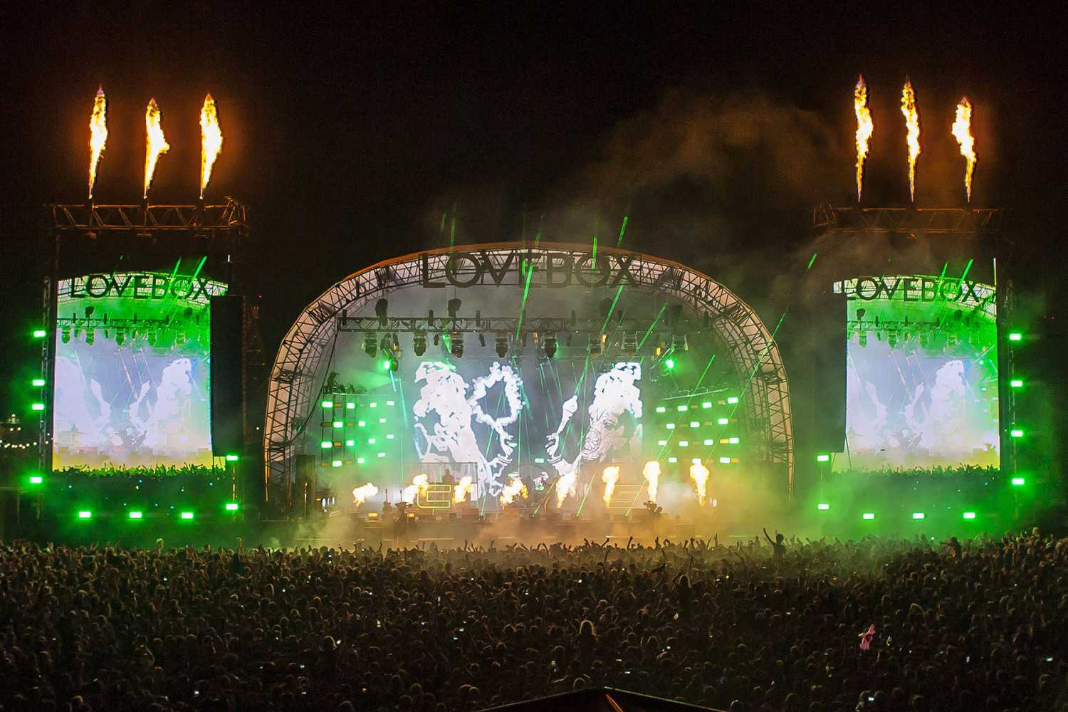 Chase & Status at the Lovebox festival in London’s Victoria Park (photo: Lindsay Cave)