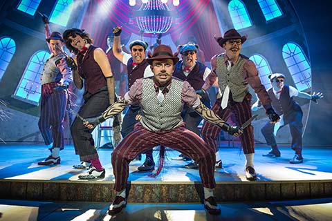 Neil McDermott and the company of The Wind in the Willows (photo: Marc Brenner, Jamie Hendry Productions)