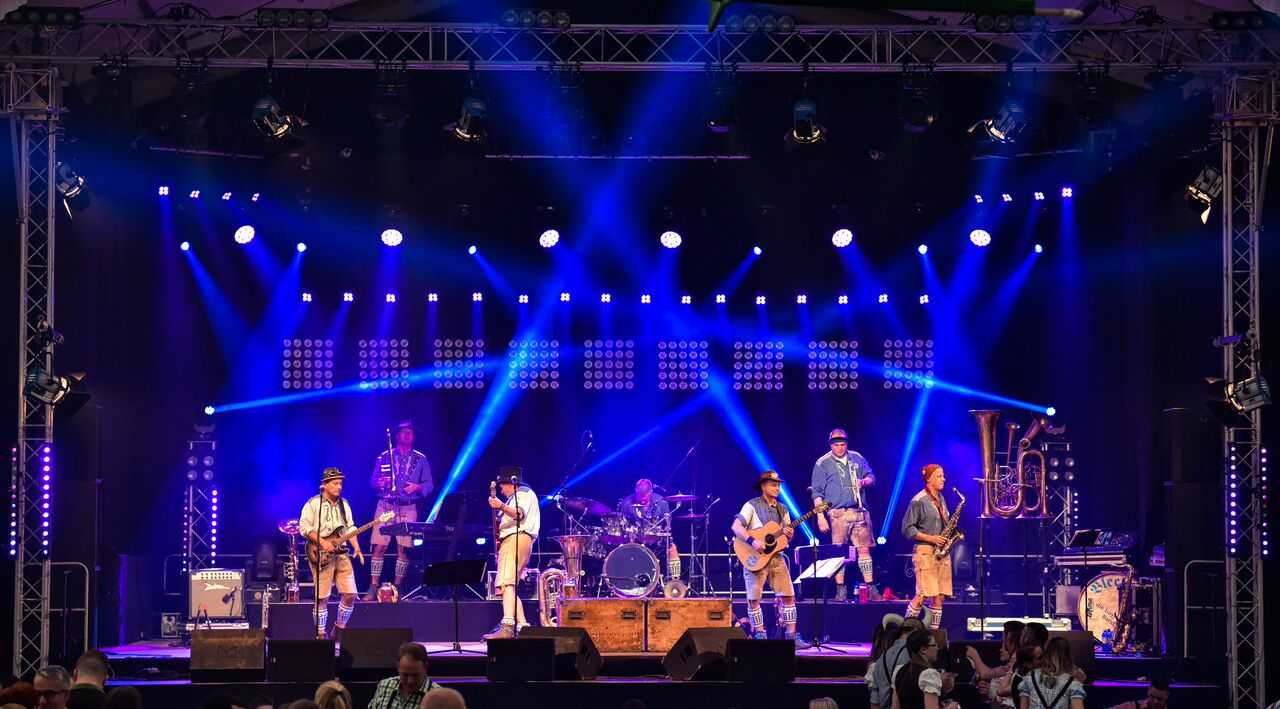 The wide range of acts, included the official Oktoberfest band, Simmisamma