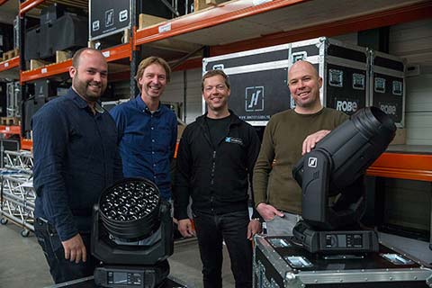 Thijs Marques (Hoevenaars marketing), Jeroen van Aalst (Controllux), Patrick Hoevenaars and co-founder John de Graaf (photo: Louise Stickland)