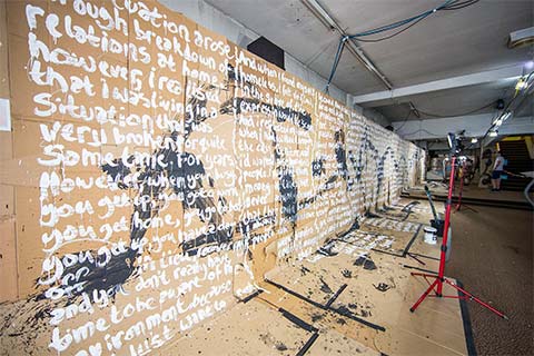 Manchester Street Poem was created by Karl Hyde and Rick Smith from Underworld (photo: Louise Stickland)