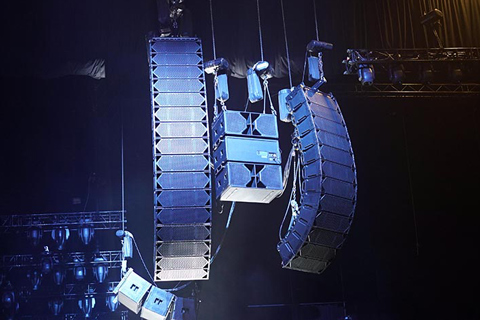 The Clair Cohesion PA has been utilised for her entire tour, unless unavailable in a country and then an L-Acoustics K1 or d&b J series stepped in