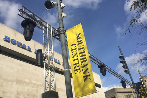 Wall of Dreams on the building facade of the Southbank Centre’s Royal Festival Hall