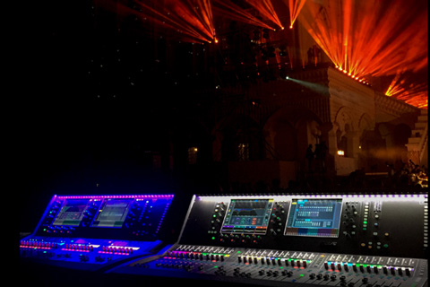 The dLive S5000 and S7000 in action during the performance