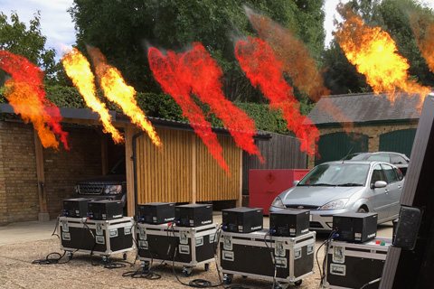 Pyrojunkies offer a broad range of pyrotechnics and special effects